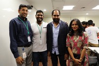 Krish and Shriya Saran at Facebook office
